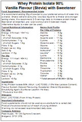 Whey Protein Isolate 90%
