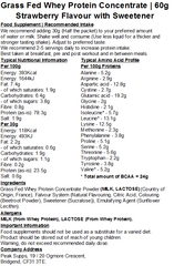 Whey Protein Grass Fed - 60g Sample Bundle