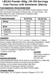 iBCAA Powder 2:1:1 (Instant BCAA) Vegan