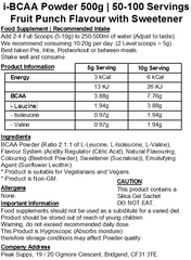 iBCAA Powder 2:1:1 (Instant BCAA) Vegan