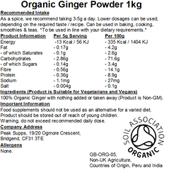 Organic Ginger Powder