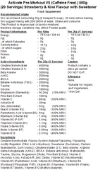 Activate Pre Workout v5 (Caffeine & Stimulant Free)