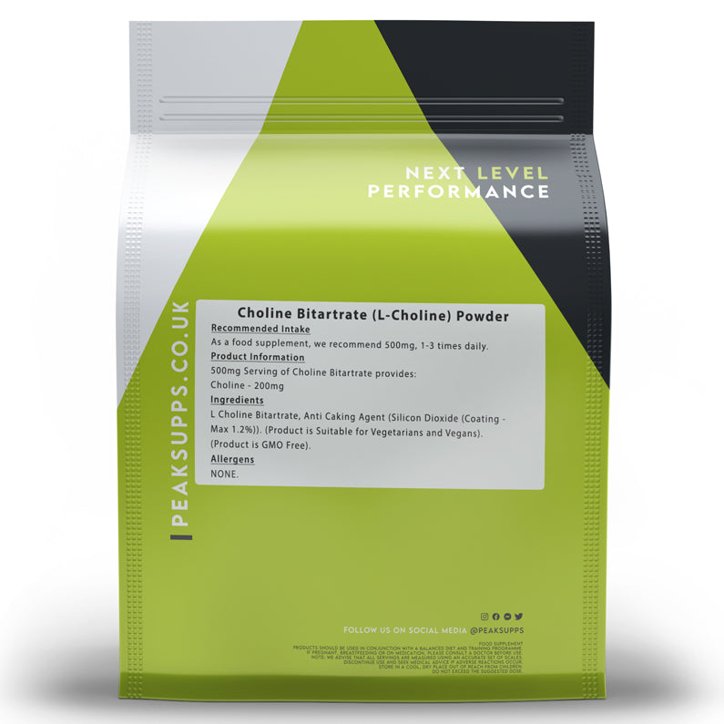 Peak Supps Choline Bitartrate (L-Choline) powder