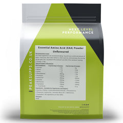 Peak Supps Vegan Essential Amino Acids (EAA) Powder - Unflavoured