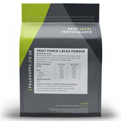 Peak Supps I-BCAA Powder - Fruit Punch Flavour
