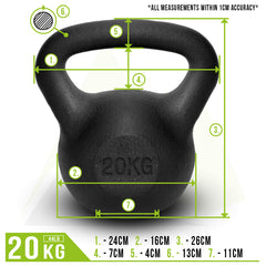Peak Supps Kettlebells - Cast Iron - 20KG