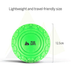 Peak Supps Massage Ball Set With Bag (Large EVA Ball, Peanut Ball, Lacrosse Ball)