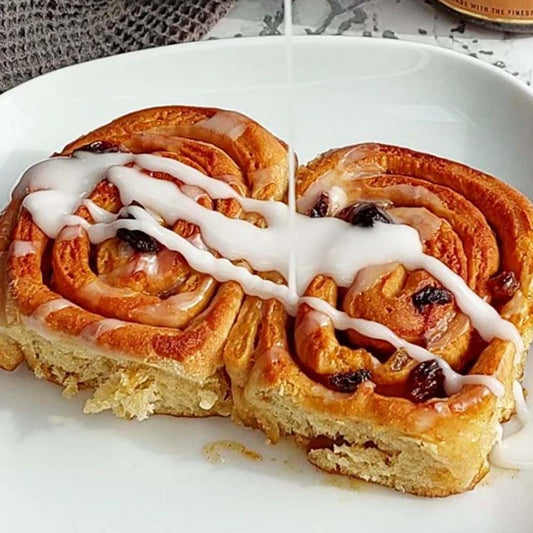 Hot Cross Bun Cinnamon Rolls