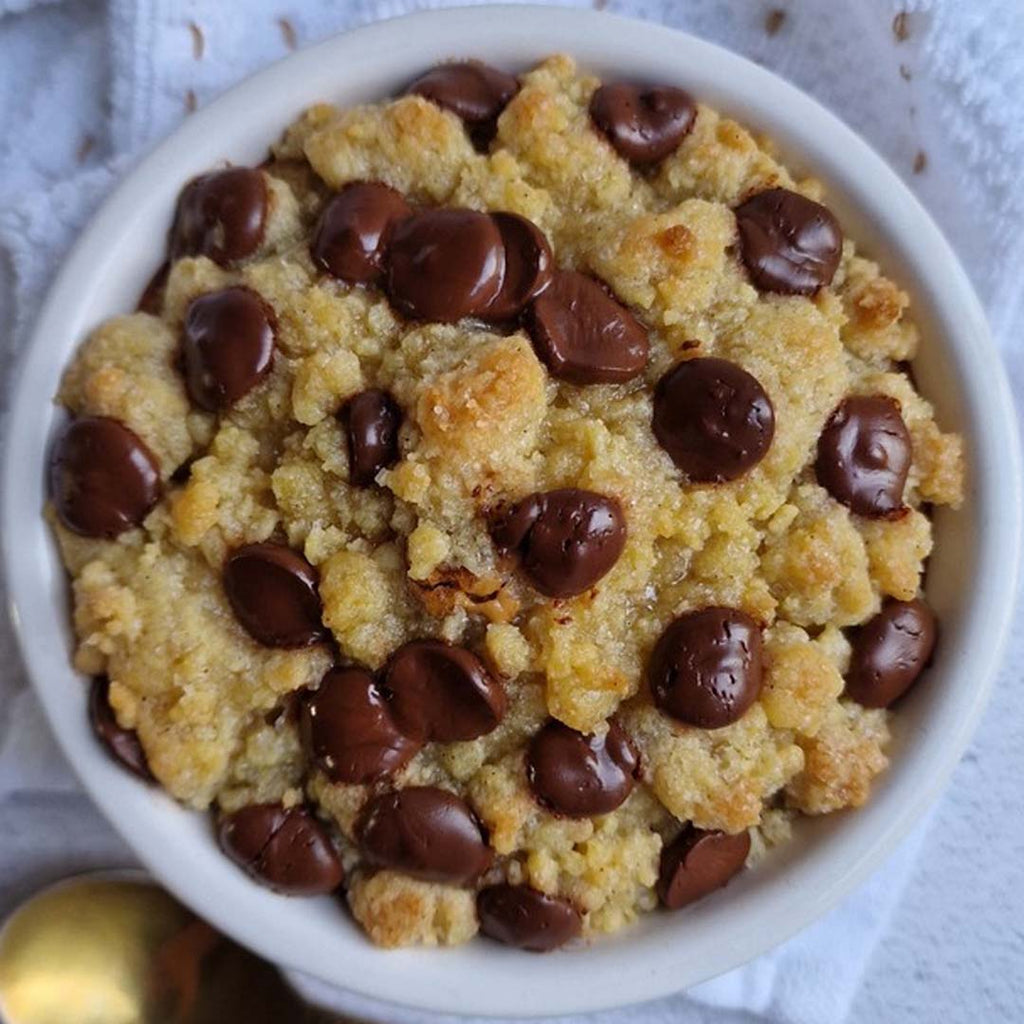 Chocolate Chip Crumble Baked Oats