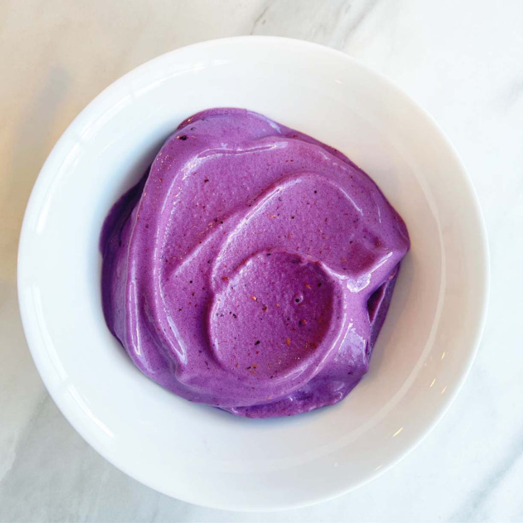 Purple Nice-Cream! Protein Ice-Cream with Acai & Spirulina
