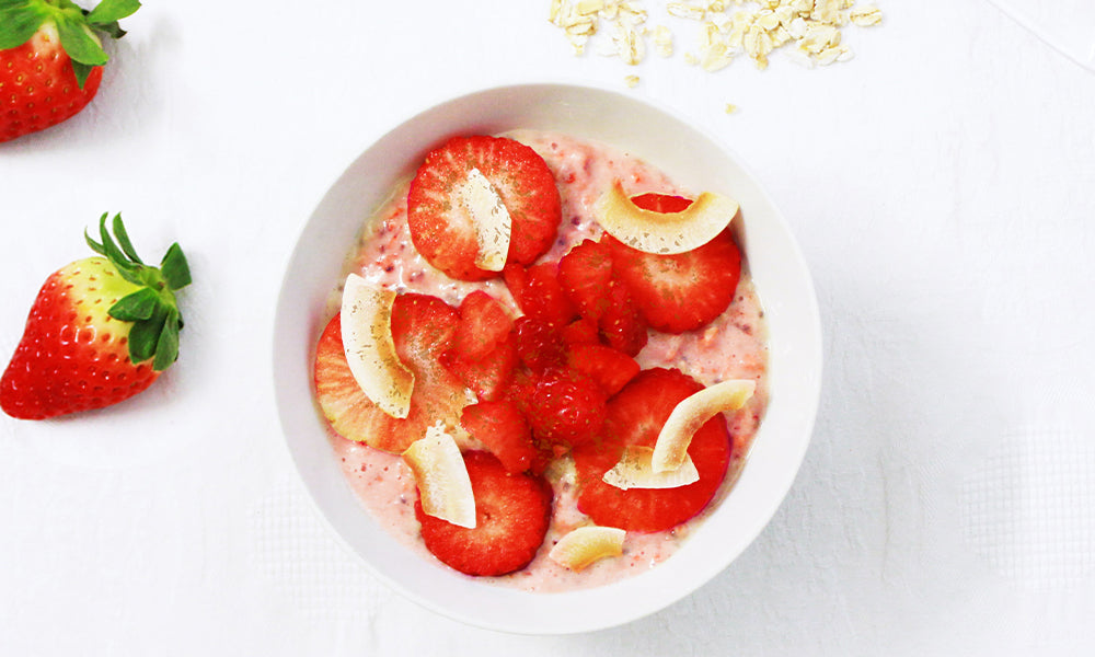 Strawberry and Cinnamon Protein Porridge