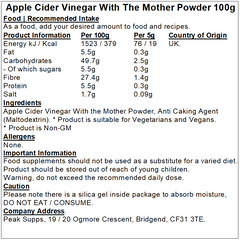 Apple Cider Vinegar with The Mother Powder