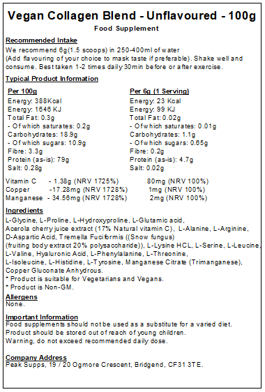 Vegan Collagen Blend Powder