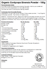 Organic Cordyceps Sinensis Powder