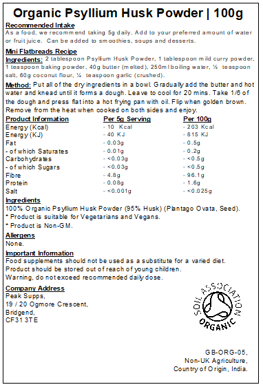 Organic Psyllium Husk Powder