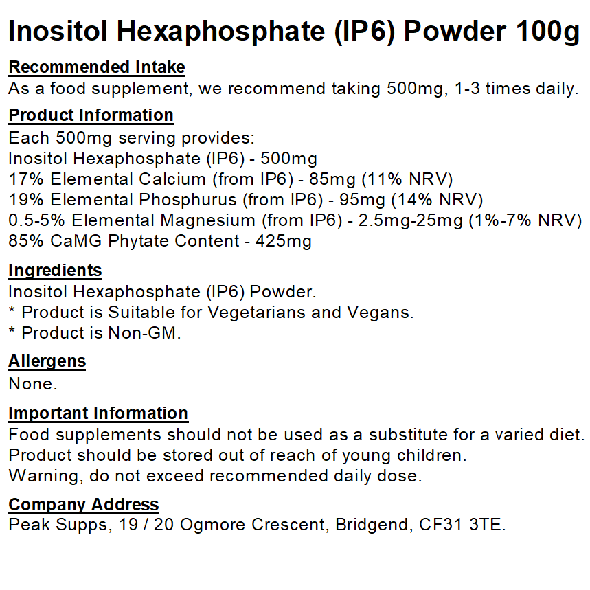 Inositol Hexaphosphate Powder (IP6)