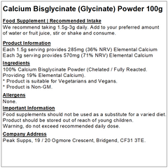 Calcium Bisglycinate (Chelated) Powder