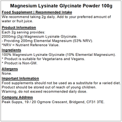 Magnesium Lysinate Glycinate Powder