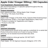 Apple Cider Vinegar 500mg Capsules