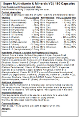 Super Multivitamins & Minerals Capsules V2 (Pure)