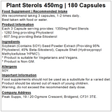 Plant Sterols 450mg Capsules (Pure)