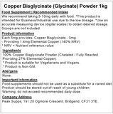 Copper Bisglycinate Powder (Chelated)