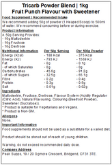 Tri Carb Powder - Triple Carbohydrate (Maltodextrin, Dextrose & Fructose)