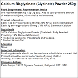 Calcium Bisglycinate (Chelated) Powder