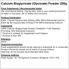 Calcium Bisglycinate (Chelated) Powder