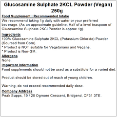 Glucosamine Sulphate 2KCl Powder