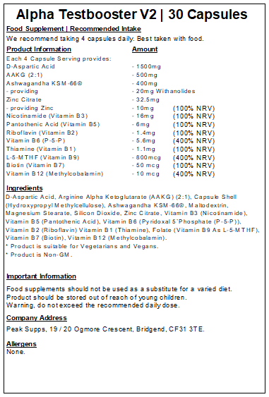 Alpha Test Booster V2