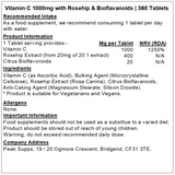 Vitamin C Tablets 1000mg With Rosehip & Bioflavonoids