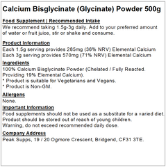 Calcium Bisglycinate (Chelated) Powder