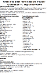 Grass Fed Hydrolysed Beef Protein Isolate 95% - HydroBEEF™