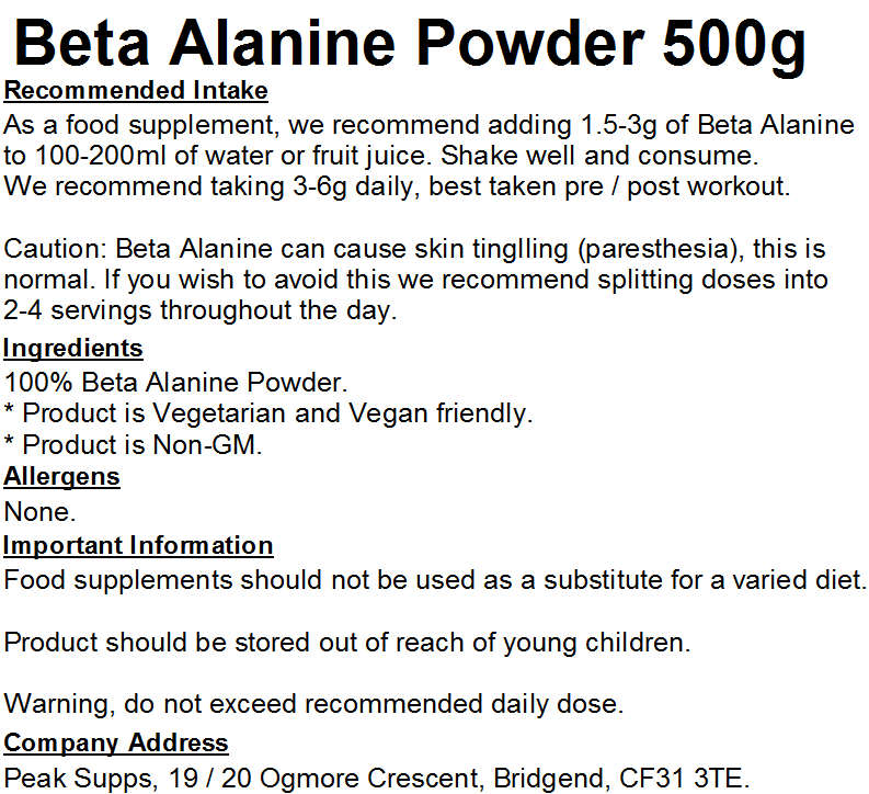 Beta Alanine Powder