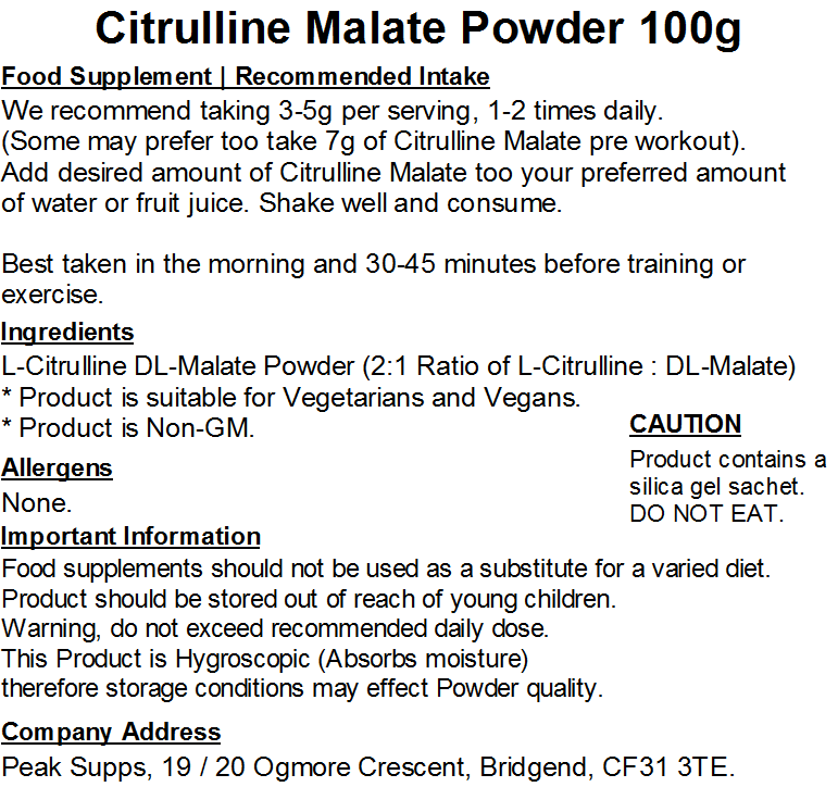 Citrulline Malate Powder (2:1)