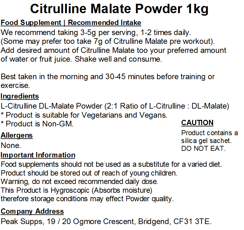Citrulline Malate Powder (2:1)