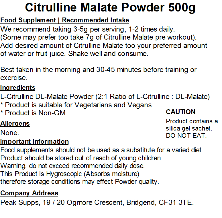 Citrulline Malate Powder (2:1)
