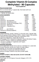 Complete Vitamin B Complex - Methylated Capsules (Pure)