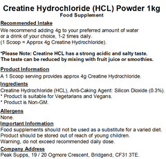 Creatine Hydrochloride (HCL) Powder