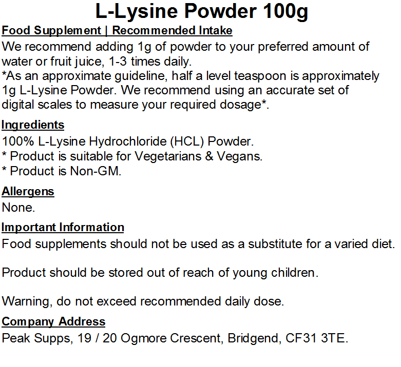 L-Lysine Powder