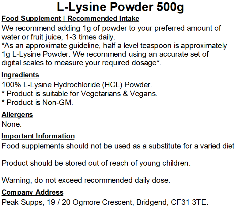 L-Lysine Powder