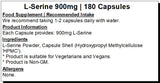 L Serine 900mg (Pure) Capsules by Peak supps