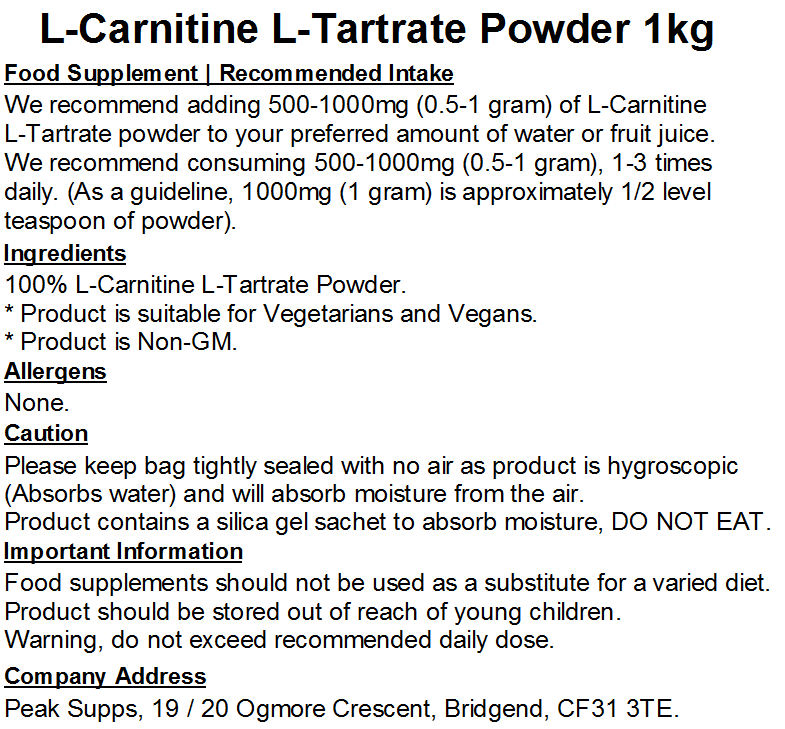 L-Carnitine L-Tartrate Powder