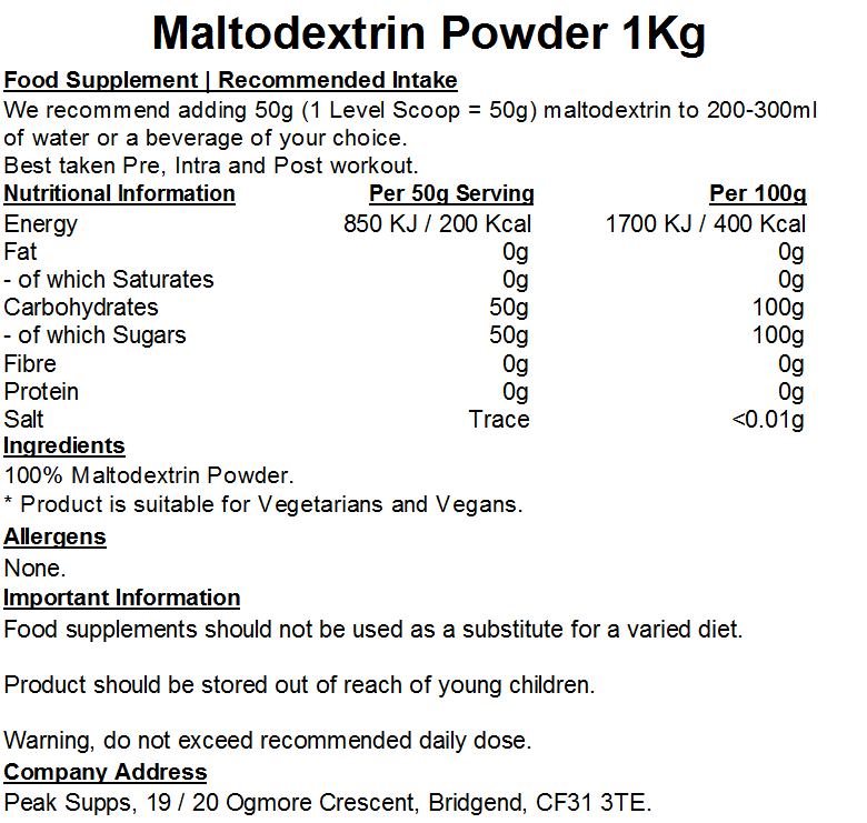 Maltodextrin Powder