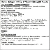 Marine (Fish) Collagen 1000mg with Vitamin C Tablets
