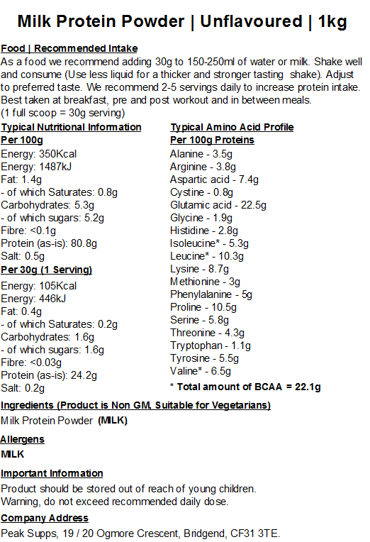Milk Protein Concentrate Powder
