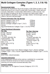 Multi Collagen Complex Powder (Types 1,2,3,5 & 10)