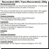 Resveratrol Extract Powder | 98% Trans Resveratrol