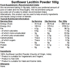 Sunflower Lecithin Powder